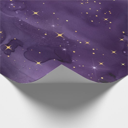 Purple Galaxy Series Design 8 Geschenkpapier (Ecke)