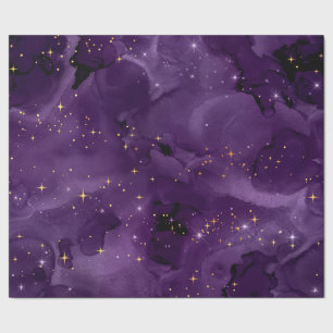 Purple Galaxy Series Design 8 Geschenkpapier