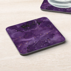 Purple Galaxy Series Design 8 Getränkeuntersetzer
