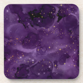 Purple Galaxy Series Design 8 Getränkeuntersetzer (Vorderseite)