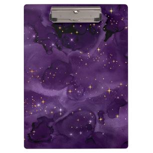 Purple Galaxy Series Design 8 Klemmbrett