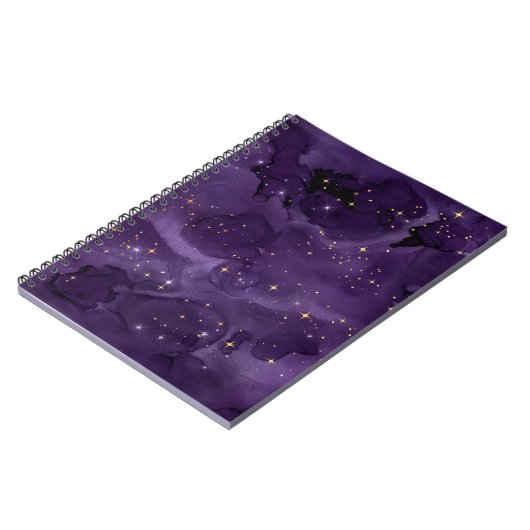 Purple Galaxy Series Design 8 Notizblock (Linke Seite)