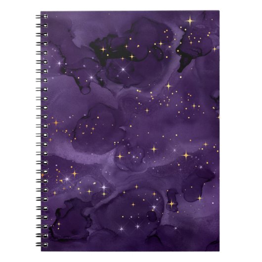 Purple Galaxy Series Design 8 Notizblock (Vorderseite)