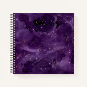 Purple Galaxy Series Design 8 Notizblock (Vorderseite)