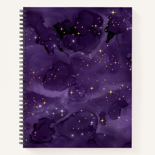 Purple Galaxy Series Design 8 Notizblock (Vorderseite)