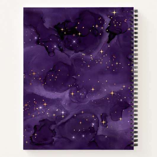 Purple Galaxy Series Design 8 Notizblock (Rückseite)