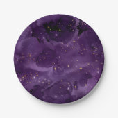Purple Galaxy Series Design 8 Pappteller (Vorderseite)