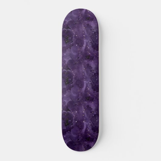 Purple Galaxy Series Design 8 Skateboard (Vorderseite)