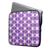 Purple geometric design laptop bag laptopschutzhülle (Vorderseite Links)
