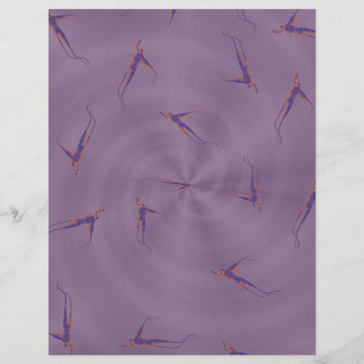 Purple Ginseng Man Bulk Scrapbook Paper Pages Flyer (Vorne)