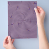 Purple Ginseng Man Bulk Scrapbook Paper Pages Flyer (Hand)
