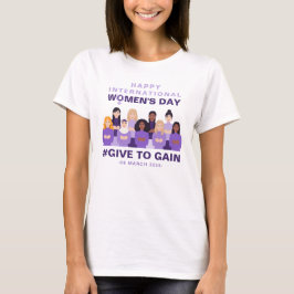 Purple Give To Gain International Women's Day 2026 T-Shirt