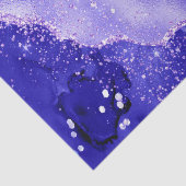 Purple Glam Agate Glitter Sparkle Design Seidenpapier (Detail)