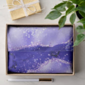 Purple Glam Agate Glitter Sparkle Design Seidenpapier (Geschenk)