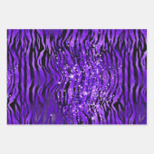 Purple Glam Glitter Sparkle Patterns Geschenkpapier Set (Vorderseite)