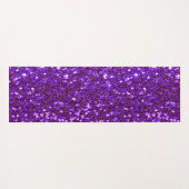 Purple Glitter Bling Glam Modern Yogamatte (Rückseite (Horizontal))