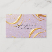 Purple Glitter Business Card Visitenkarte (Vorderseite)