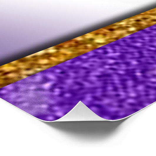 Purple Glitter high Heels Poster (Ecke)