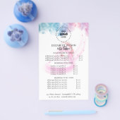 Purple Glitter Luxury Drip Salon Flyer (Einzeln)