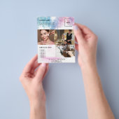 Purple Glitter Luxury Drip Salon Flyer (Gruppe)