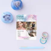 Purple Glitter Luxury Drip Salon Flyer (Einzeln)