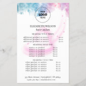 Purple Glitter Luxury Drip Salon Flyer (Vorne)