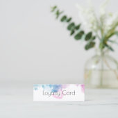 Purple Glitter Luxury Drip Salon Treuekarte (Stehend Vorderseite)