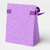 Purple Glitter Sweet 16 Gefallen Geschenkbox Geschenkschachtel (Rückseite)