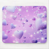 Purple Glow Heart Mousepad (Vorne)