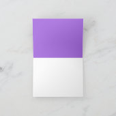 Purple Glow Music Note Note Card Karte (Innenseite)