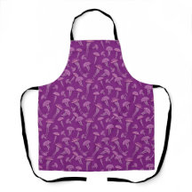 Purple glowing jelly fish pattern