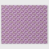 Purple Gold Abstract Marble Design Geschenkpapier (Flach)