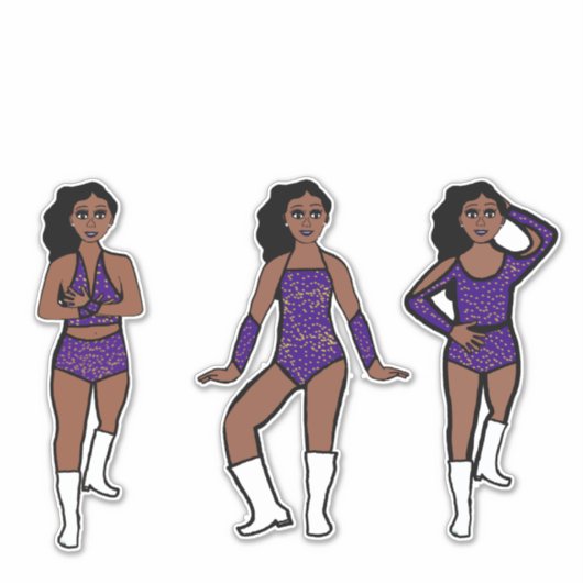 Purple Gold Dots #1 Aufkleber (Vorderseite)