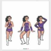 Purple Gold Dots #2 Aufkleber (Blatt)