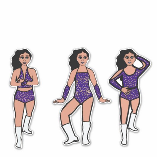 Purple Gold Dots #2 Aufkleber (Vorderseite)