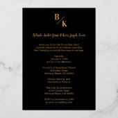 Purple & Gold Stylish Lace Vertical 3 Multi Photos Folieneinladung (Rückseite)