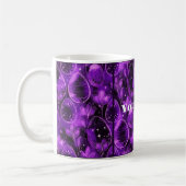 Purple Gothic Easter Pattern Kaffeetasse (Links)
