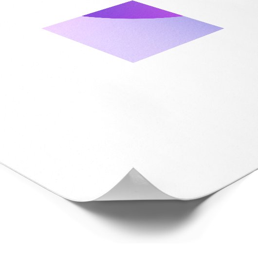 Purple Gradient Circle Vignette Abstract Design Poster (Ecke)