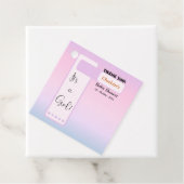 Purple Gradient Cute Eyeball Text Baby Shower Geschenkanhänger (Beispiel)