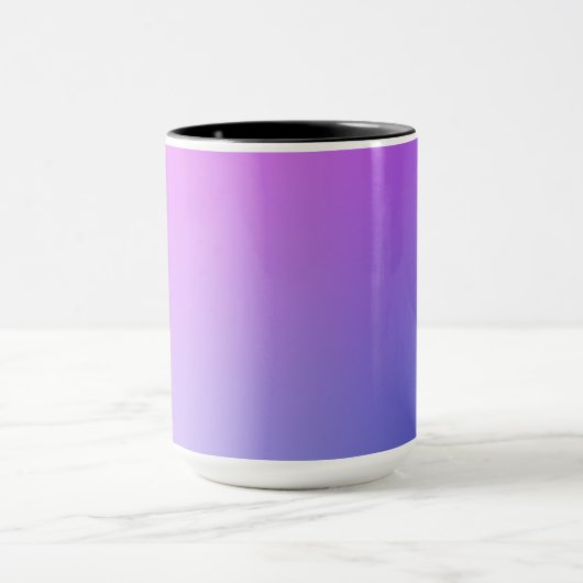 Purple Gradient Vignette Abstract Design Tasse (Zentrum)