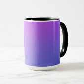 Purple Gradient Vignette Abstract Design Tasse (VorderseiteRechts)