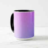 Purple Gradient Vignette Abstract Design Tasse (Vorderseite Links)