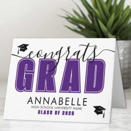 Purple Graduation Karte