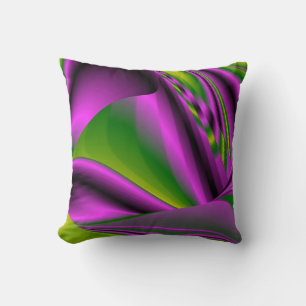 purple green abstract Rainbow-Art Kissen