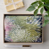 Purple, green abstract watercolor seidenpapier (Geschenk)