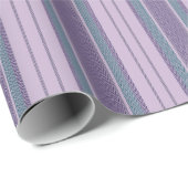 Purple & Green Chevron Stripes Geschenkpapier (Rolleneckpunkt)
