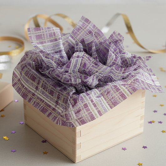 Purple Green Christmas Pattern#2 ID1009 Seidenpapier