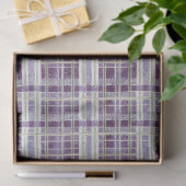 Purple Green Christmas Pattern#2 ID1009 Seidenpapier (Geschenk)