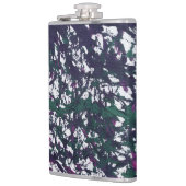 Purple, Green, Pink, Marble Artwork Flachmann (Links)