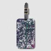 Purple, Green, Pink, Marble Artwork Gepäckanhänger (Vorderseite Vertikal)